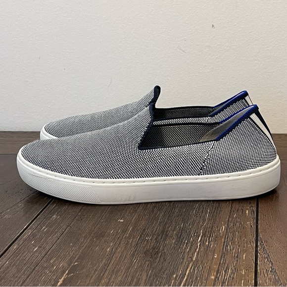 Rothy's Shoes - Rothy’s The Sneaker Slip On Shoes Blue & White Knit Womens 8